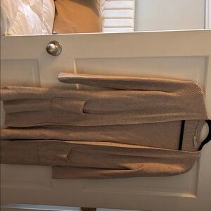 Cyrus Women's Beige Longline Cape